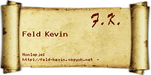 Feld Kevin névjegykártya